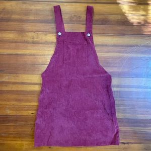 Corduroy Overall Dress